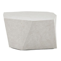 limestone outdoor coffee table irregular shape gray