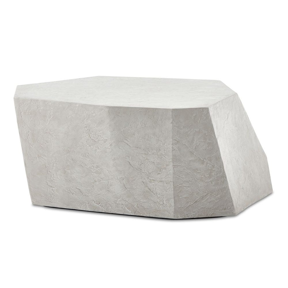 limestone outdoor coffee table irregular shape gray