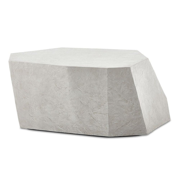 limestone outdoor coffee table irregular shape gray