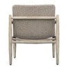 outdoor lounge chair scooped seat all weather wicker natural