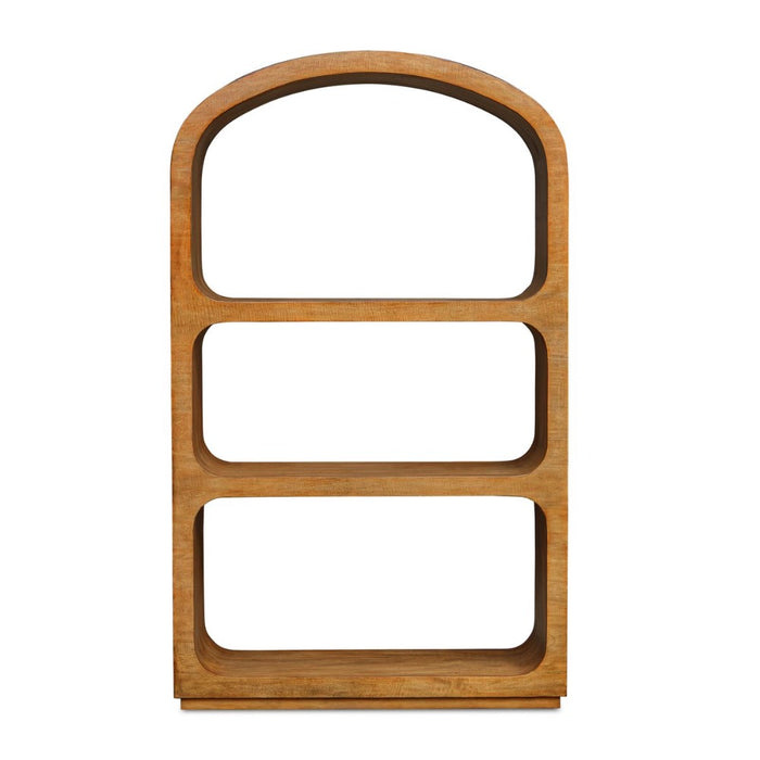 etagere mango veneer natural wood grain