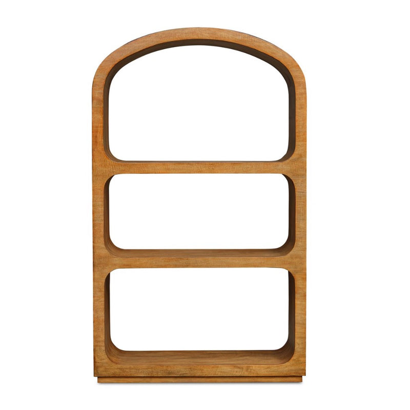 etagere mango veneer natural wood grain