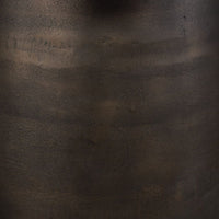 outdoor dining table round golden dark bronze finish aluminum