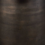 outdoor dining table round golden dark bronze finish aluminum