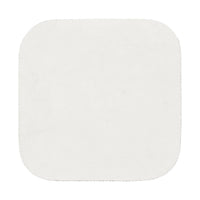 Top view of side table white square 