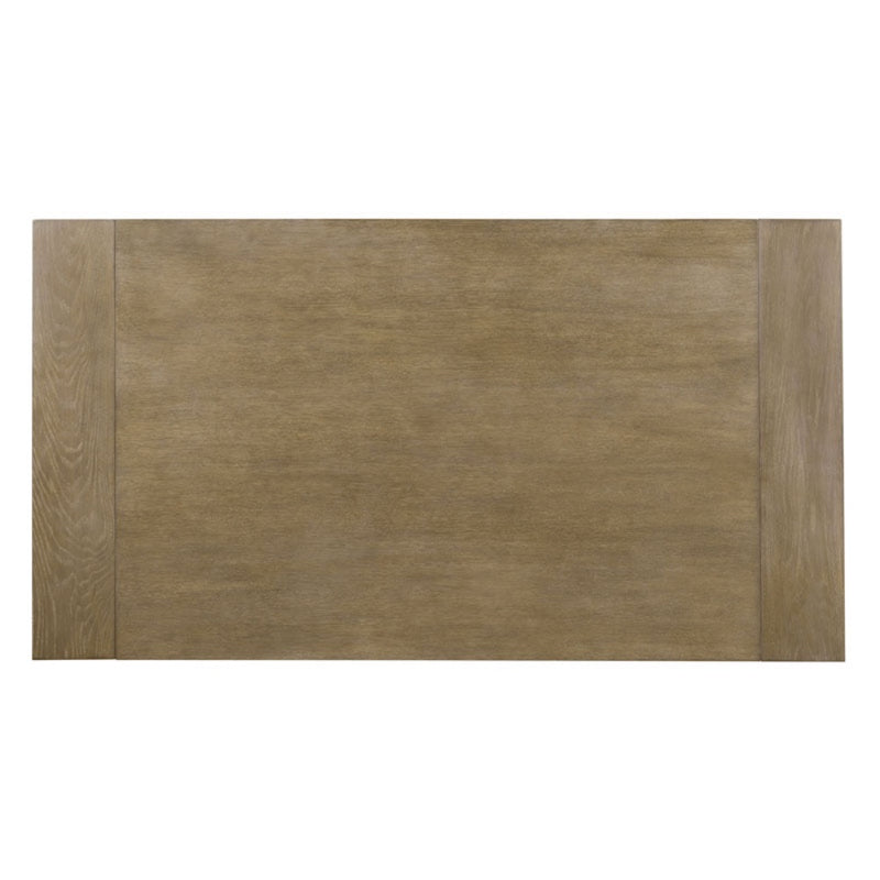 dining table oak veneer rectangle expandable natural 