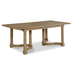 dining table oak veneer rectangle expandable natural 