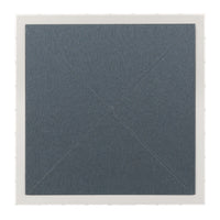 A square table, top-down view,  with a textured dark slate blue center and a white frame, shown against a plain white background.