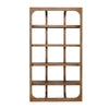 wood bookshelf natural open frame