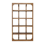 wood bookshelf natural open frame