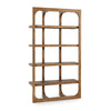 wood bookshelf natural open frame