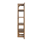 wood bookshelf natural open frame