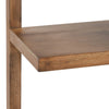 wood bookshelf natural open frame