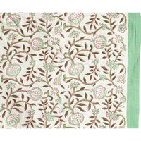 Fabric with floral pattern on a white background