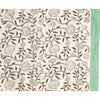 Fabric with floral pattern on a white background