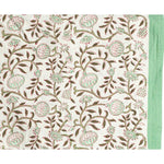 Fabric with floral pattern on a white background