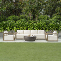 outdoor lounge chair upholstered fabric weathered gray frame