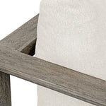 outdoor lounge chair upholstered fabric weathered gray frame