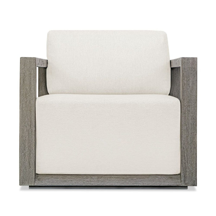 outdoor lounge chair upholstered fabric weathered gray frame