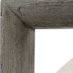 outdoor sofa weathered gray finish upholstered seat 