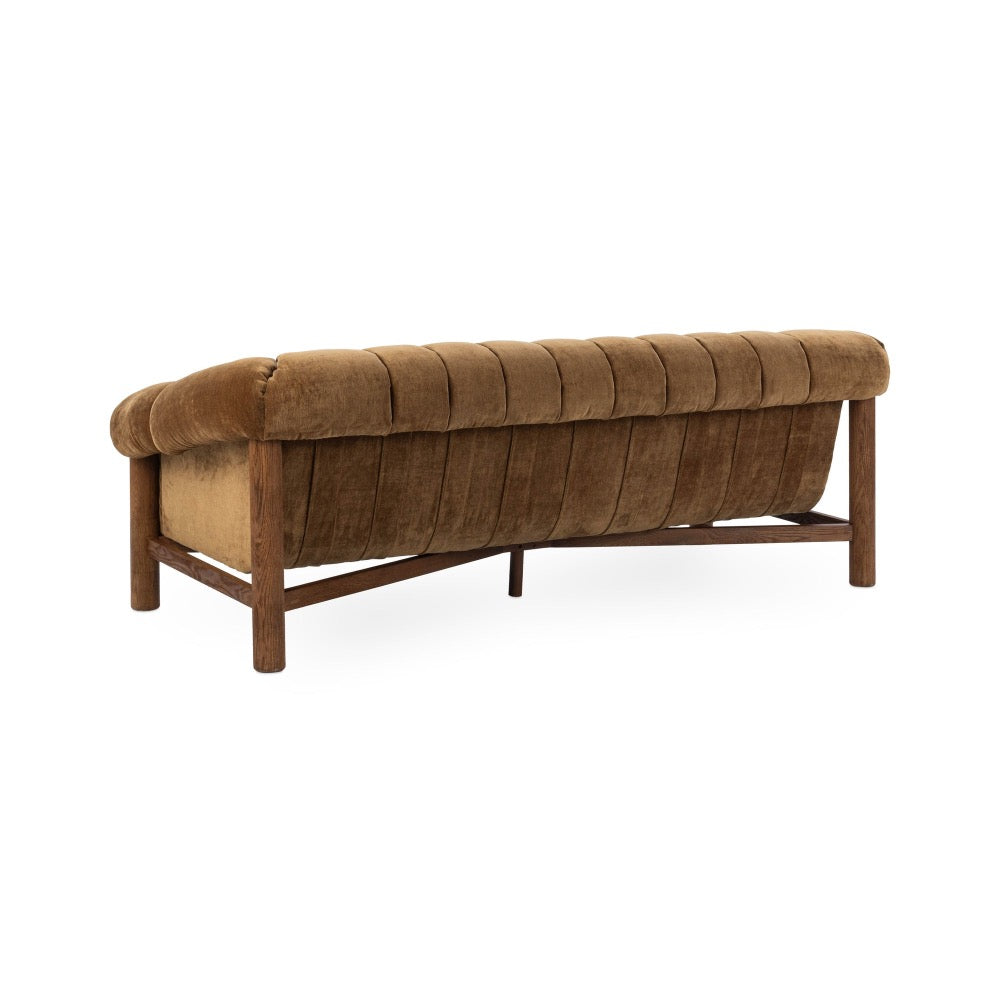 sofa bronze tufted polyester fabric 