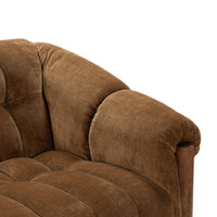 sofa bronze tufted polyester fabric 