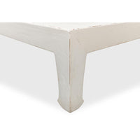 reclaimed pine white finish coffee table