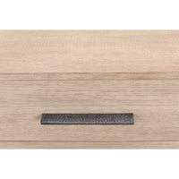 2-drawer chest contemporary pine iron base