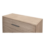 2-drawer chest contemporary pine iron base