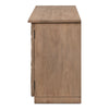 credenza sideboard hand-carved grey shelves drawer