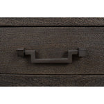 3-drawer chest dark grey hammered metal pulls