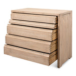5-drawer chest pine natural finish pine transitional