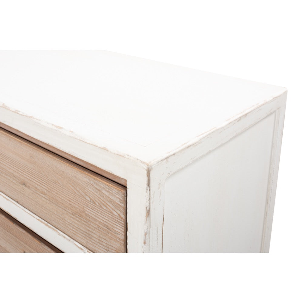 reclaimed fir antique white sideboard weathered drawers 
