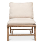 white washed oak framed accent chair features natural linen cushions