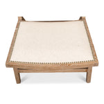 caned back white washed oak frame chair padded cream cushioned seat supportive back pillow