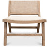 cane back white washed oak frame chair padded cream cushioned seat