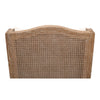 white wash oak frame caning natural linen cushions armchair