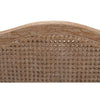 white wash oak frame caning natural linen cushions armchair