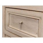 light grey rustic finish 3-drawer chest 