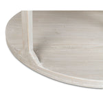 round coffee table contemporary grey 2-tier