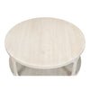 round coffee table contemporary grey 2-tier