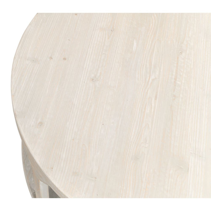 round coffee table contemporary grey 2-tier