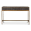 console table grey shagreen leather drawers Osprey