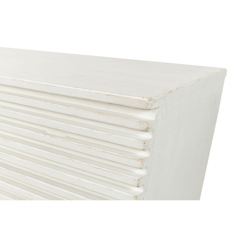 ribbed antique white 9 drawer dresser