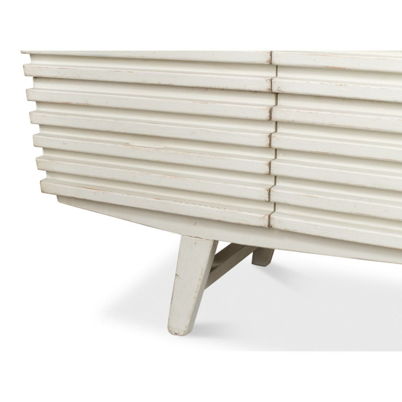 ribbed antique white 9 drawer dresser