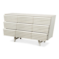 ribbed antique white 9 drawer dresser