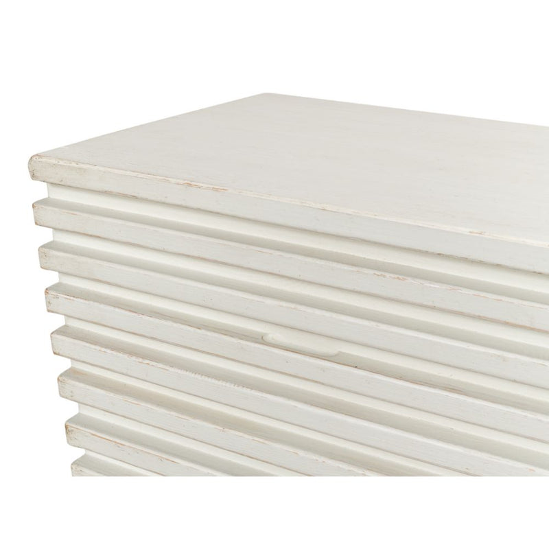 ribbed antique white 9 drawer dresser