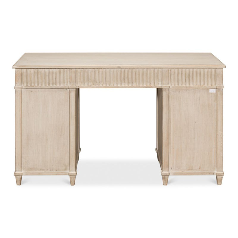 wood desk 3-drawer cabinets stone grey pine wood