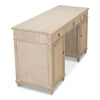 wood desk 3-drawer cabinets stone grey pine wood