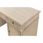 wood desk 3-drawer cabinets stone grey pine wood